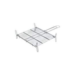 PARRILLA DOBLE CON ACABADO ZINCADO 45 x 45 cm | HogarLider