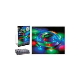 TIRA DE LED 1m 30 LEDS A PILAS MULTICOLOR | HogarLider