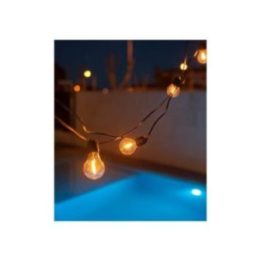 GUIRNALDA ALLEGRA CABLE NEGRA 10 BOMBILLAS 8 m | HogarLider
