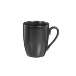 TAZAS PORCELANA MATE NEGRO 350 ml, 6 uds | HogarLider