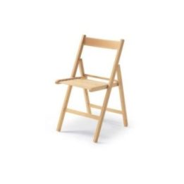 SILLA PLEGABLE DE MADERA NATURAL 79x42,5x47,5cm | HogarLider