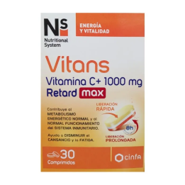 NS Vitans Vitamina C+ 1000Mg Retard Max 30 Comp | HogarLider