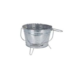 BARBACOA PORTÁTIL DE ZINC MODELO BARRIL Ø27 cm | HogarLider
