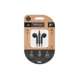 AURICULARES EARTECH CONECTOR MINI-JACK NEGROS | HogarLider