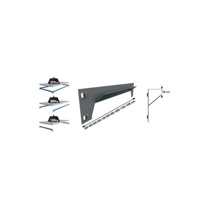 LARGUERO SCLICK 1000mm GRIS. SIMON RACK | HogarLider