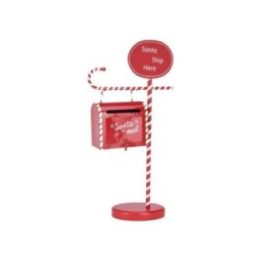 BUZÓN DECORATIVO NAVIDAD, METAL, ROJO, 51 cm | HogarLider