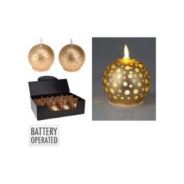 VELA LED BOLA NAVIDAD DORADA, LUZ… · EL3-72526 | HogarLider
