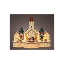 ESCENA DE CASCANUECES NAVIDEÑOS, 30x14x24,5cm. | HogarLider
