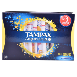Tampax Pearl Compak Regular 36 Unidades | HogarLider