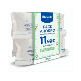 Mustela Toallitas Pack Ahorro 4x70 | HogarLider