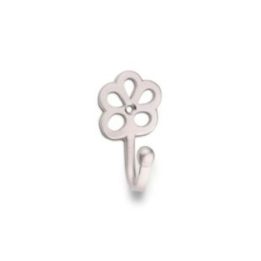 COLGADOR DE LATON MODELO FLOR NIQUEL (BLISTER) | HogarLider