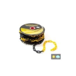 CADENA PLASTICO AMARILLA Y NEGRA, 25M | HogarLider