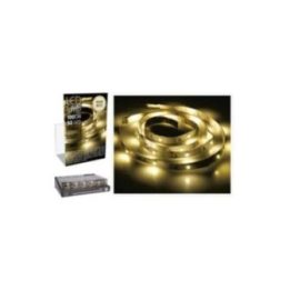 TIRA DE LED 1m 30 LEDS A PILAS BLANCO CALIDO | HogarLider