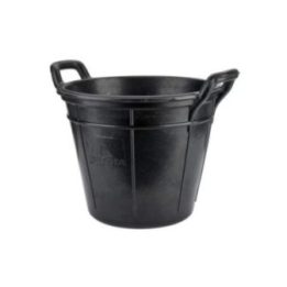 CUBO CANARIO DE CAUCHO RESISTENTE NEGRO, 18 l | HogarLider