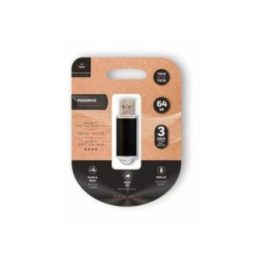 BASIC BLACK PENDRIVE 64 GB MEMORIA USB | HogarLider