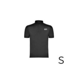 POLO NEGRO TALLA-S MANGA CORTA BORDADO | HogarLider