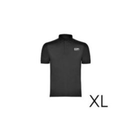 POLO NEGRO TALLA-XL MANGA CORTA BORDADO | HogarLider