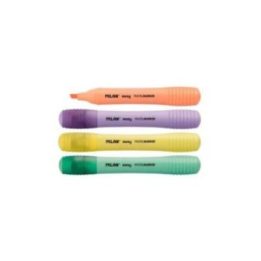 MARCADORES FLUORESCENTES DE COLOR PASTEL, 4 uds | HogarLider