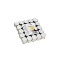 VELAS SIN AROMA BLANCAS 12 g, 50 uds, pack | HogarLider