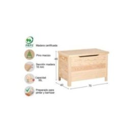 BAUL DE PINO 70 x 48 x 40 cm | HogarLider