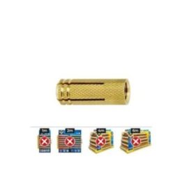 TACO DE LATÓN ME M6 Ø8 x 23 mm, CAJA 100 uds | HogarLider