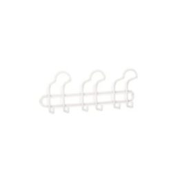 COLGADOR DE ACERO 3 GANCHOS TRIPLES BLANCO MATE | HogarLider