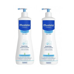 Mustela Babygel Baño De Espuma 2x750ml | HogarLider