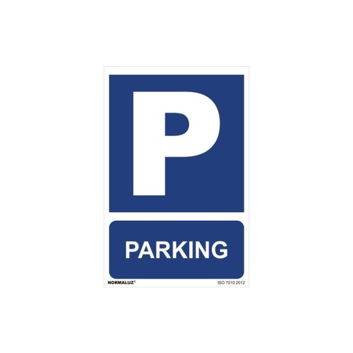 CARTEL "PARKING" (PVC 0,7mm) 30x40cm NORMALUZ | HogarLider