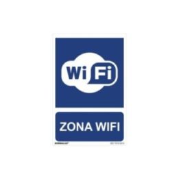 CARTEL "ZONA WIFI" (PVC 0,7mm) 30x40cm NORMALUZ | HogarLider