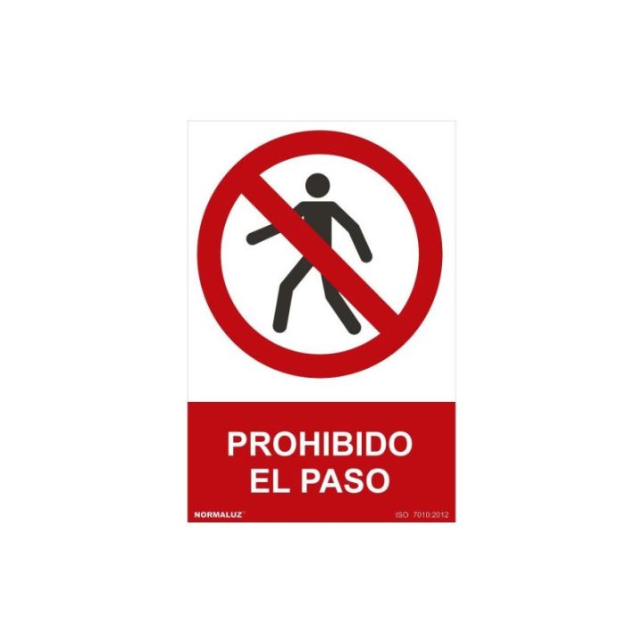 CARTEL "PROHIBIDO EL PASO" (PVC… · EL3-08979 | HogarLider