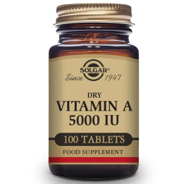 Solgar Vitamina A Seca 5000 UI 100 Comprimidos | HogarLider
