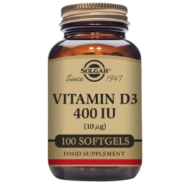 Solgar Vitamina D3 400 UI 100 Cápsulas | HogarLider
