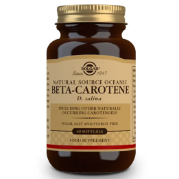 Solgar Betacaroteno 100% 7mg 60 Cápsulas | HogarLider