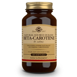 Solgar Betacaroteno 100% 7mg 180 Cápsulas | HogarLider