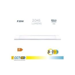 REGLETA LED 20 W 3CCT 2045 lm 60 x 2,6 x 7,4 cm | HogarLider