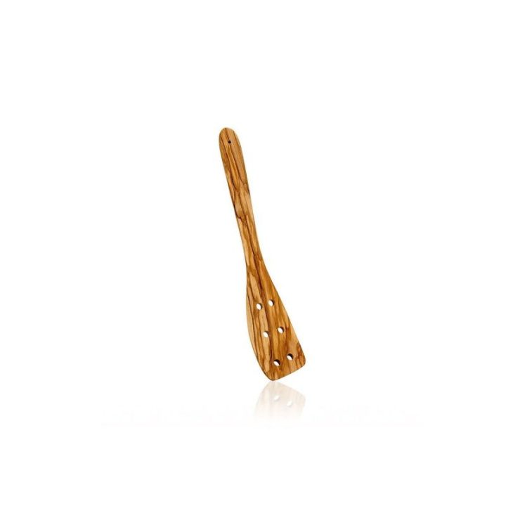ESPÁTULA CON AGUJEROS DE MADERA DE OLIVO 30 cm | HogarLider