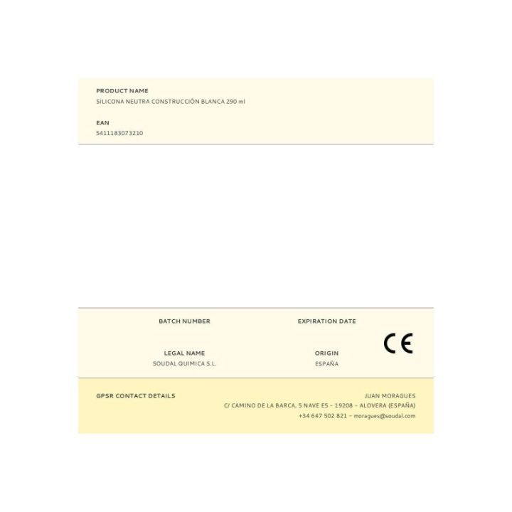 SILICONA NEUTRA CONSTRUCCIÓN BLANCA 290 ml | HogarLider
