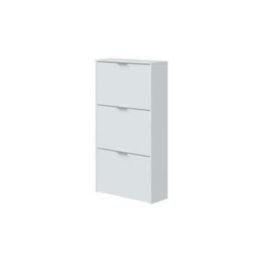 ZAPATERO 3 PUERTAS ABATIBLES BLANCO BRILLO | HogarLider