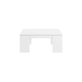 MESA CENTRO ELEVABLE, BLANCO BRILLO | HogarLider