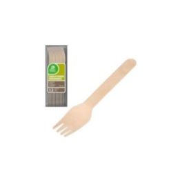 TENEDOR DE MADERA 16 cm, BOLSA 12 uds | HogarLider