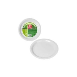 PLATOS DE CARTÓN REDONDOS BLANCOS Ø20 cm, 25 uds | HogarLider