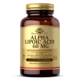 Solgar Ácido Alfa Lipoico 60mg 30 Cápsulas | HogarLider