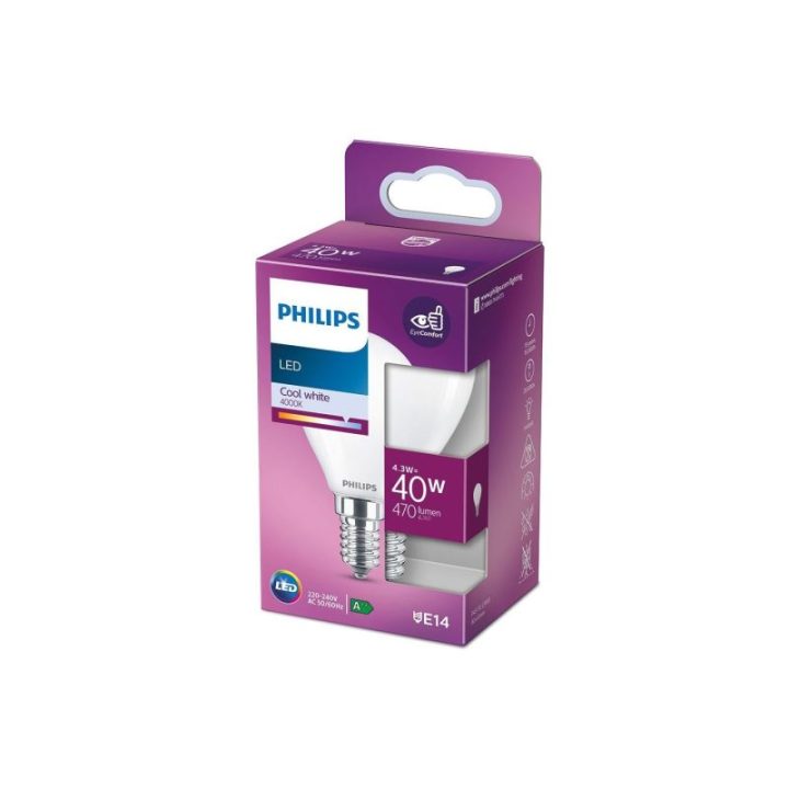 BOMBILLA ESFERICA LED E14 4,3 w 470… · EL3-93014 | HogarLider