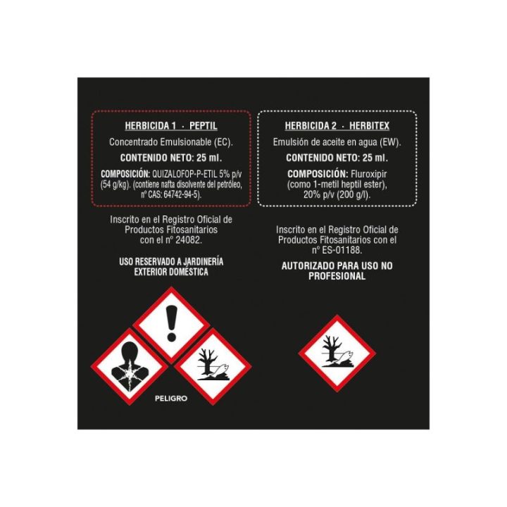 HERBICIDA TOTAL SISTÉMICO DUOPACK 25 ml + 25 ml | HogarLider