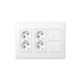 CAJA CON 4 SCHUKO + 2 RJ45, 500… · EL3-65342 | HogarLider