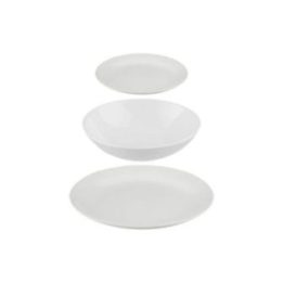 VAJILLA 18 PIEZAS COLOR BLANCO | HogarLider