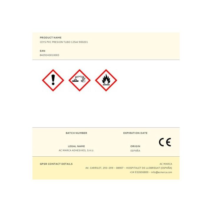 ADHESIVO PVC PRESION TUBO 125 ml | HogarLider