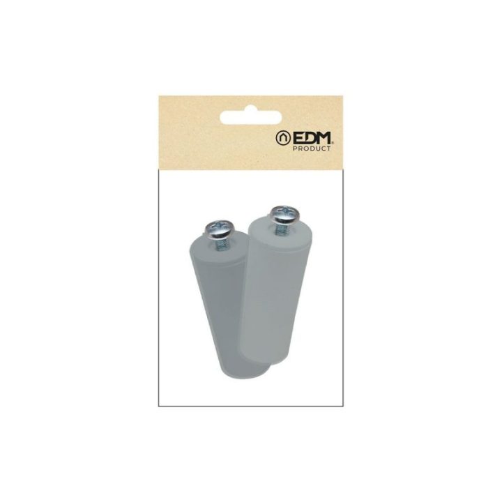 TOPE PERSIANA PR08, GRIS 40 mm 2 unidades | HogarLider
