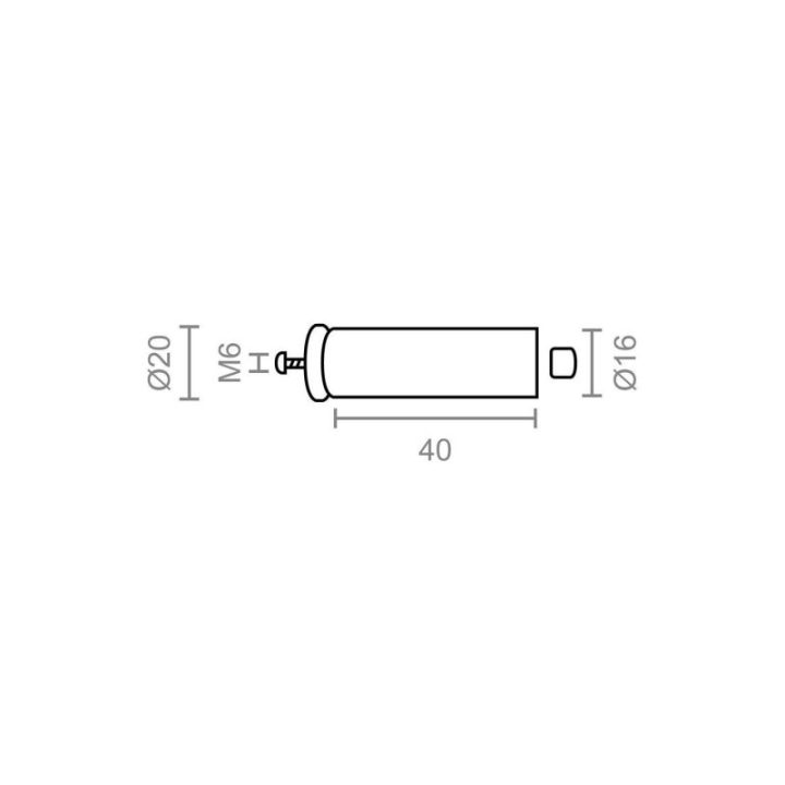 TOPE PERSIANA PR08, GRIS 40 mm 2 unidades | HogarLider