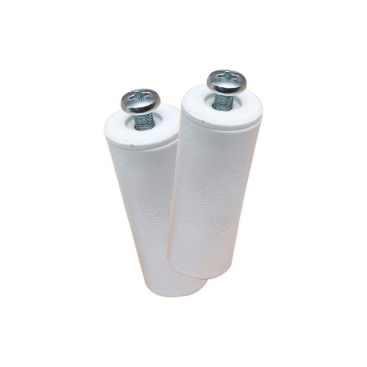 TOPE PERSIANA PR08, BLANCO 60 mm 2 unidades | HogarLider